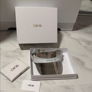 Dior Stylish Gray Visor with Box